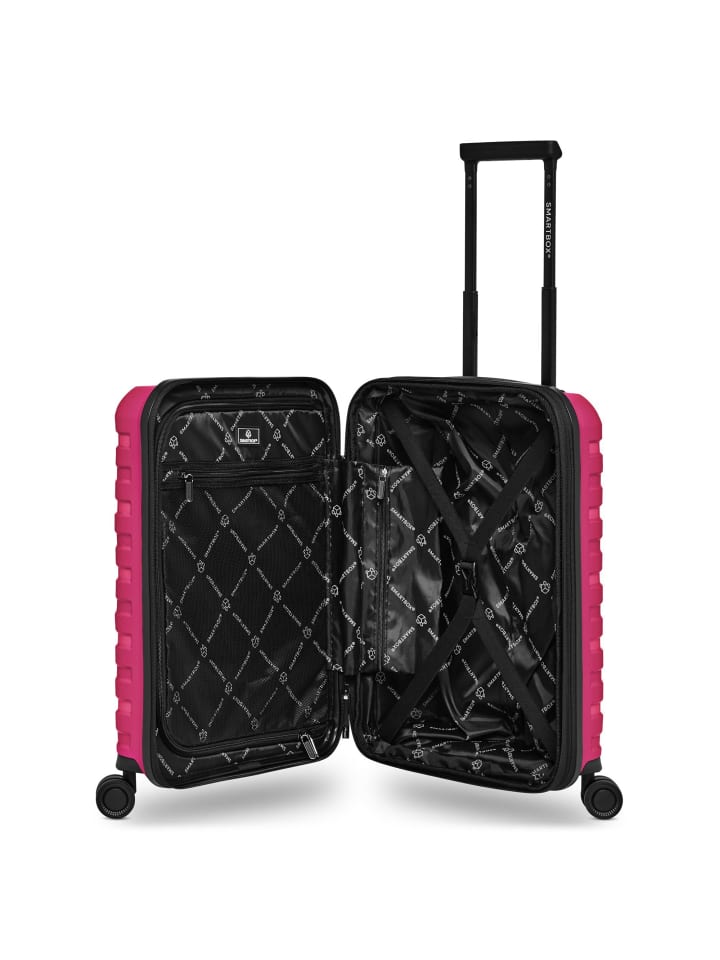Smartbox Edition 01 4 Rollen Kabinentrolley 55 cm mit Dehnfalte in pink günstig kaufen onesize