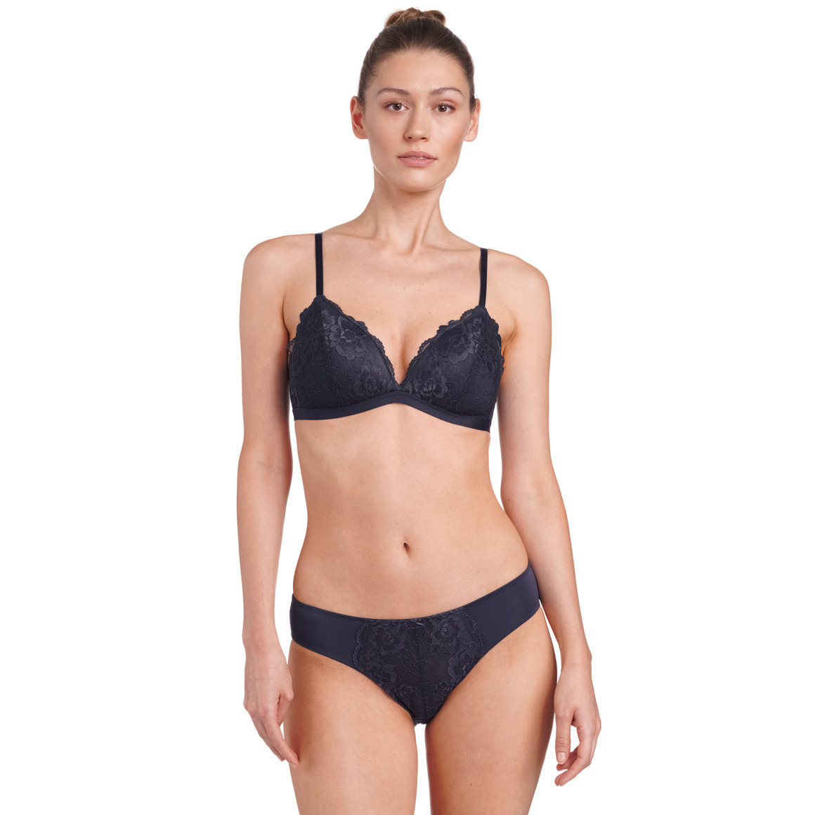 2 Damen Slips mit floraler Spitze