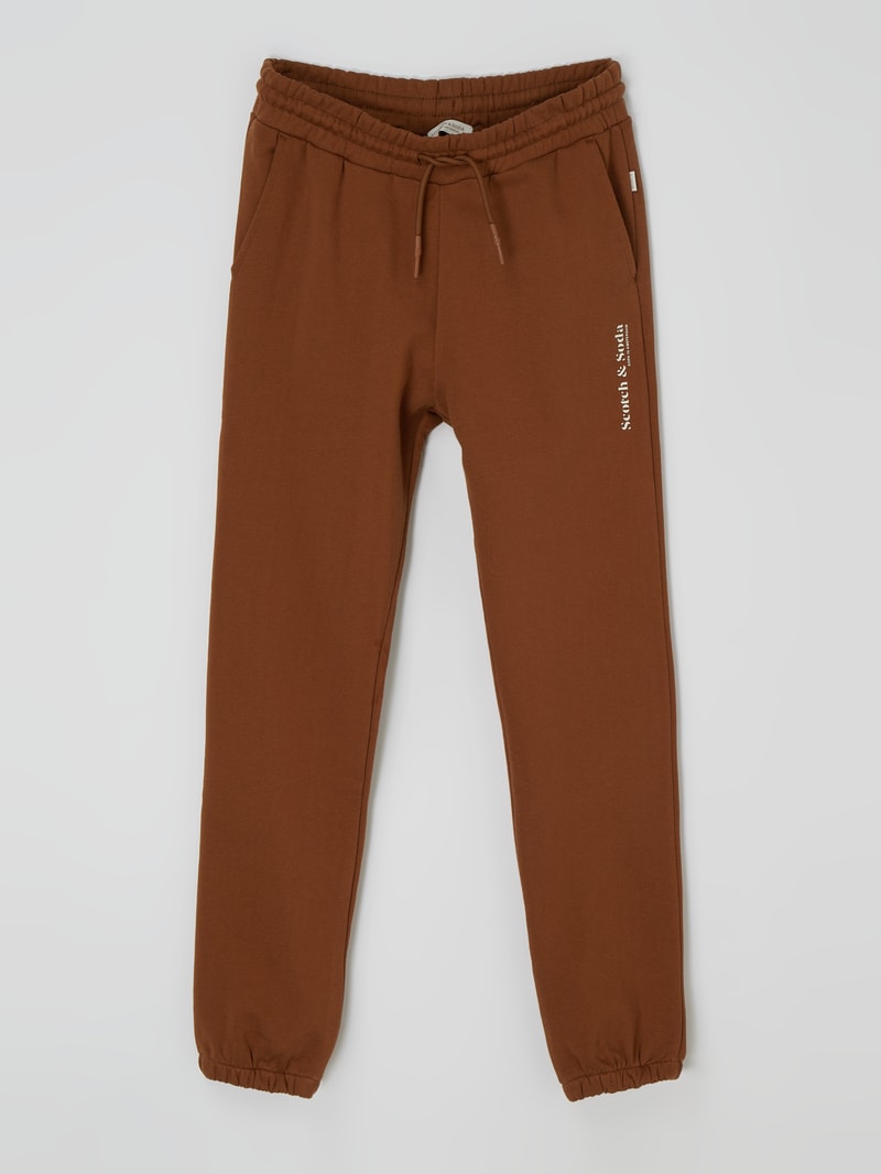 Sweathose aus Bio-Baumwolle in cognac