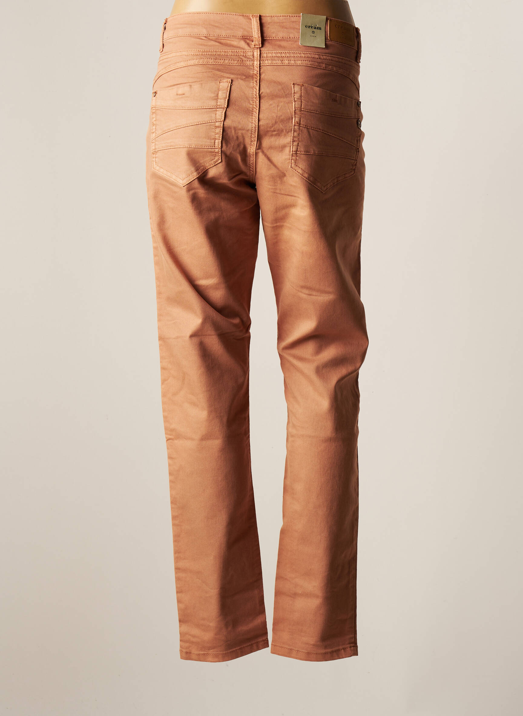 Cream Jeans Coupe Slim Femme couleur marron
