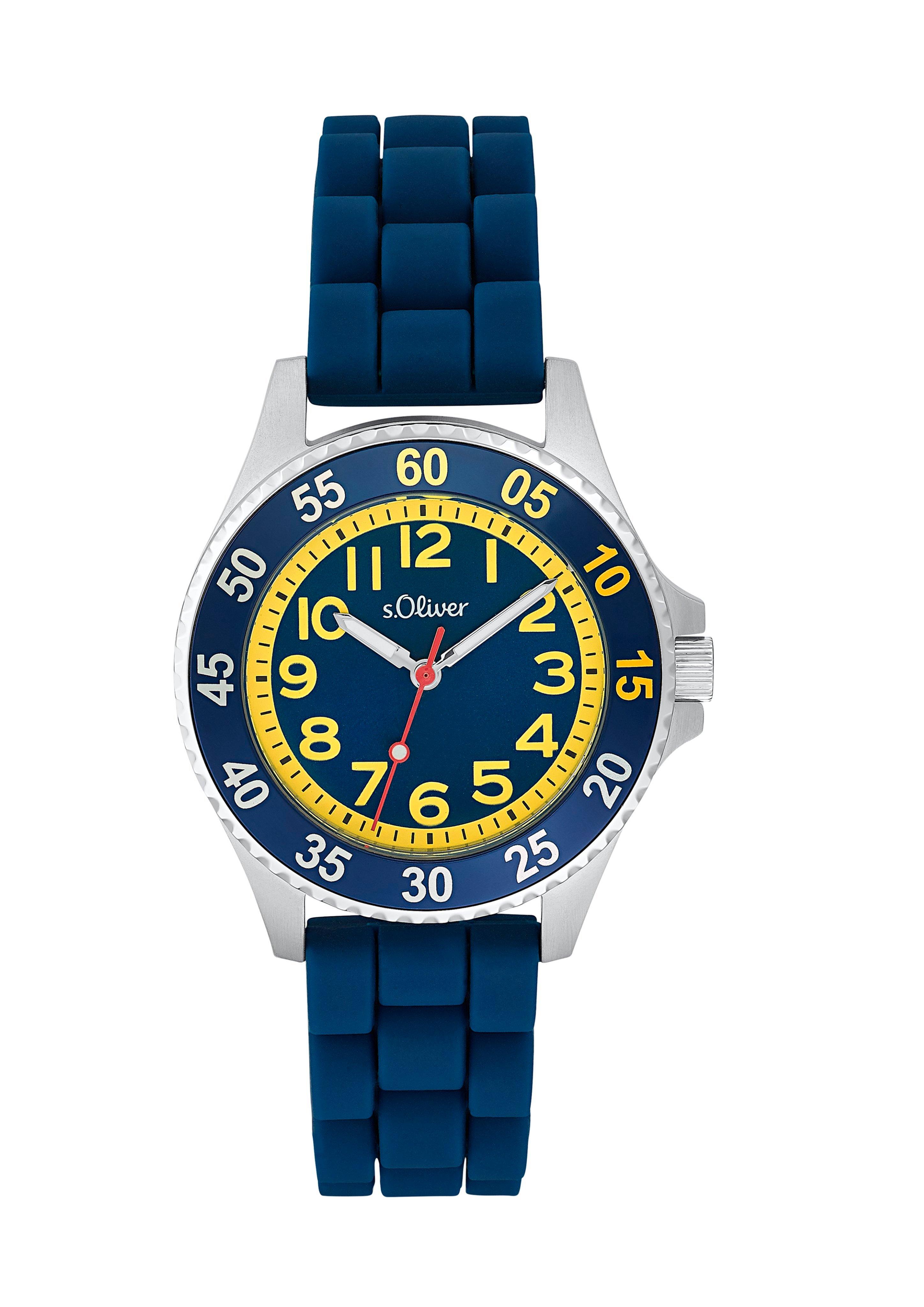 Edelstahluhr mit Silikonband  6006335-59B0