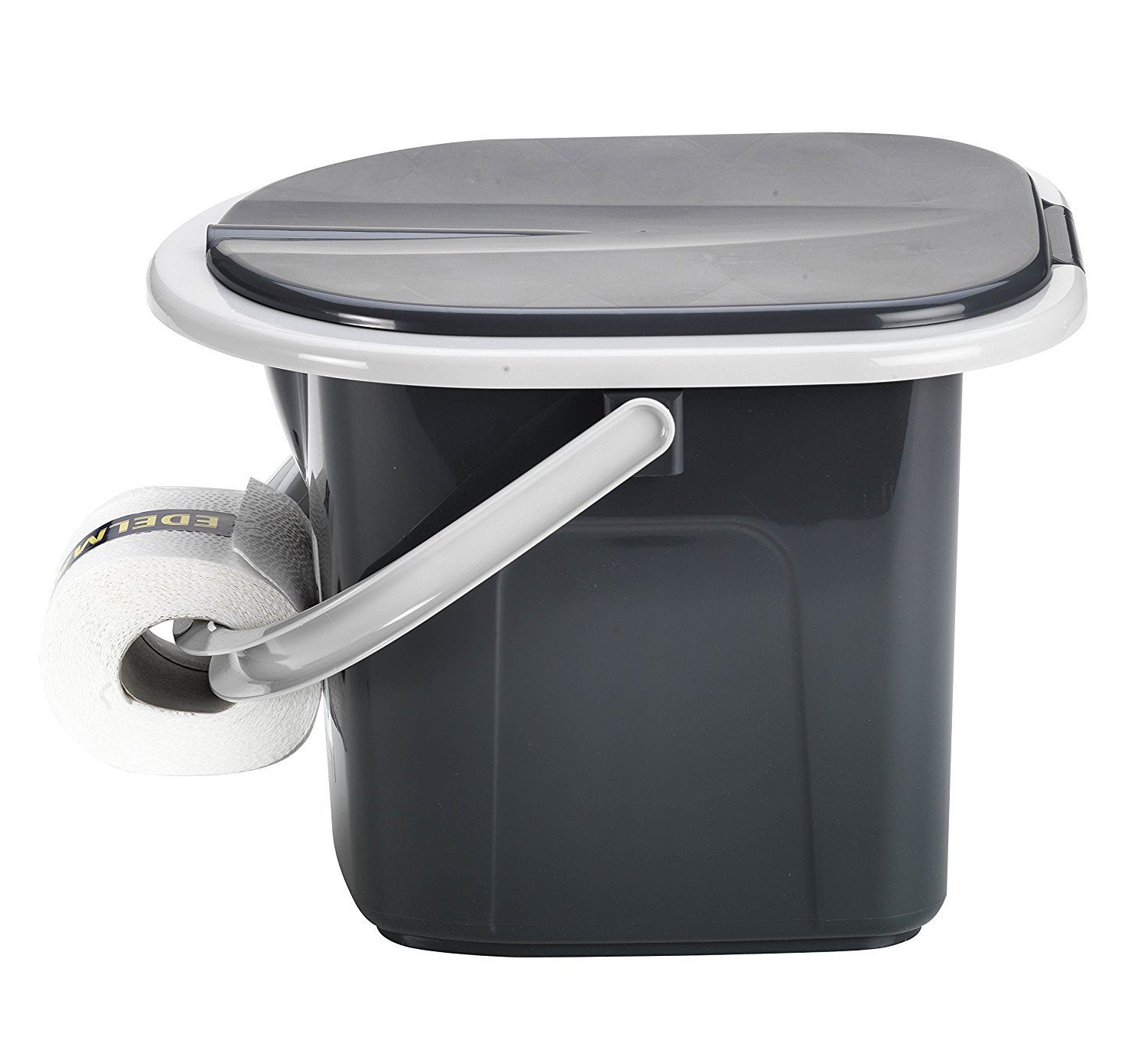 BranQ Campingtoilette 1305, Reise WC Toilette Toiletteneimer Eimer 15,5L