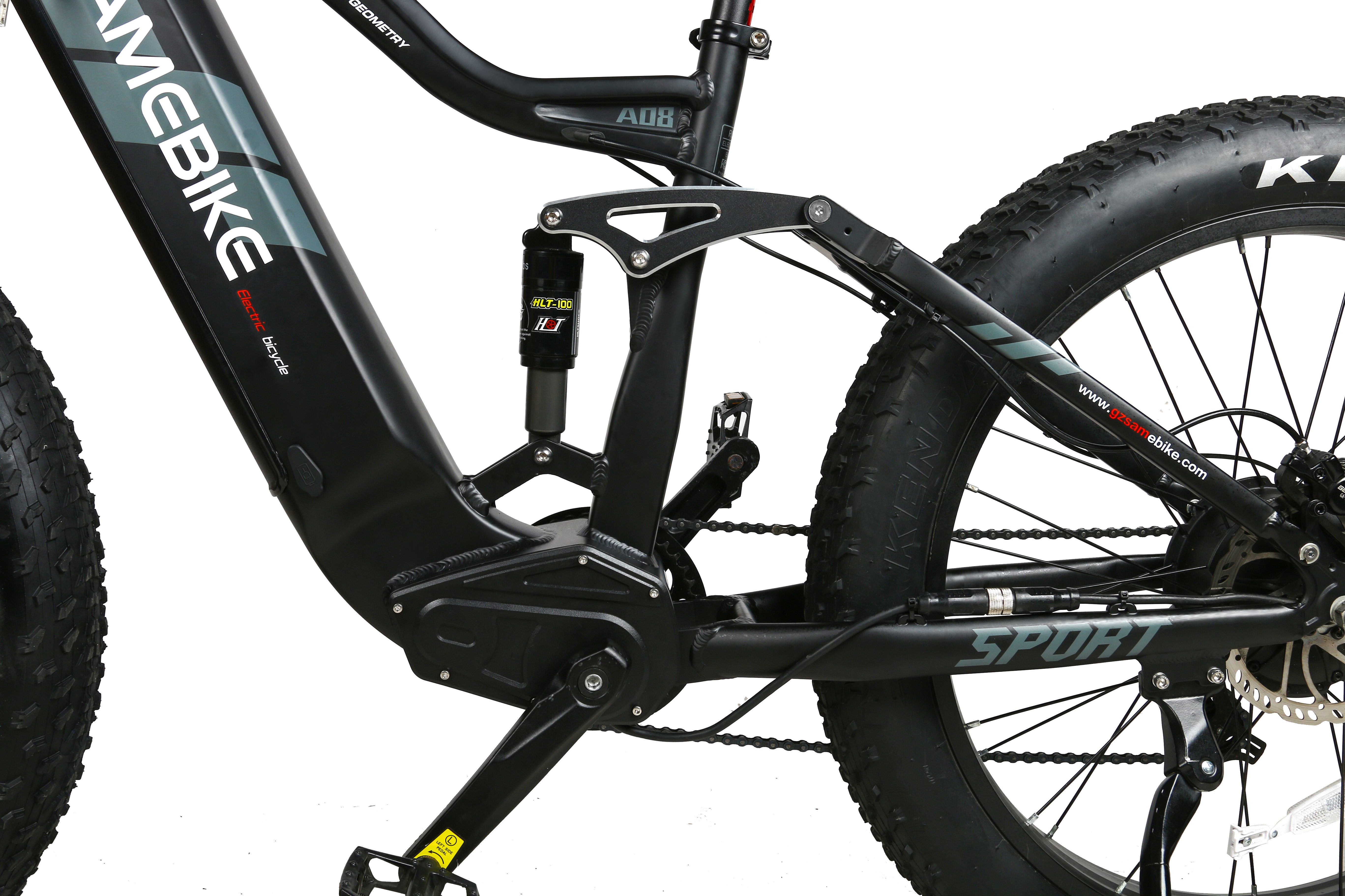 SAMEBIKE E-Bike RSA08 750W 26 Zoll Bafang Motor Fatbike E-Mountainbike 25km/h 17Ah