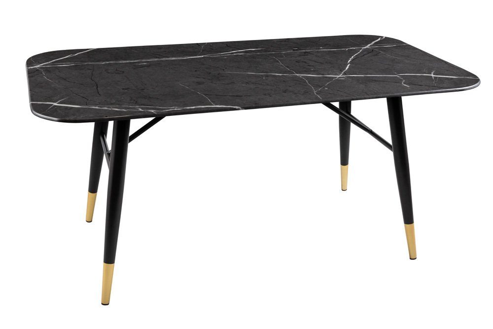 riess-ambiente Couchtisch PARIS 110cm anthrazit / schwarz-gold (Einzelartikel, 1-St), Wohnzimmer · Kristallglas · Marmor-Dekor · Stube