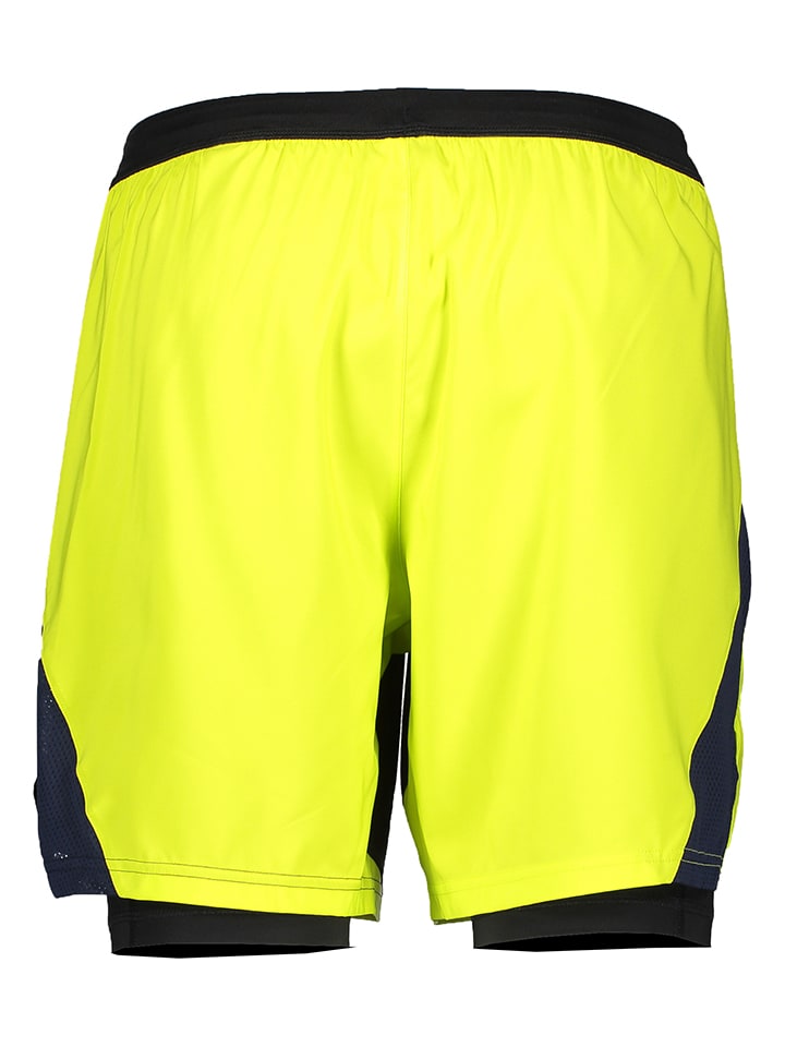 Reebok Laufshorts in Dunkelblau/ Gelb günstig kaufen