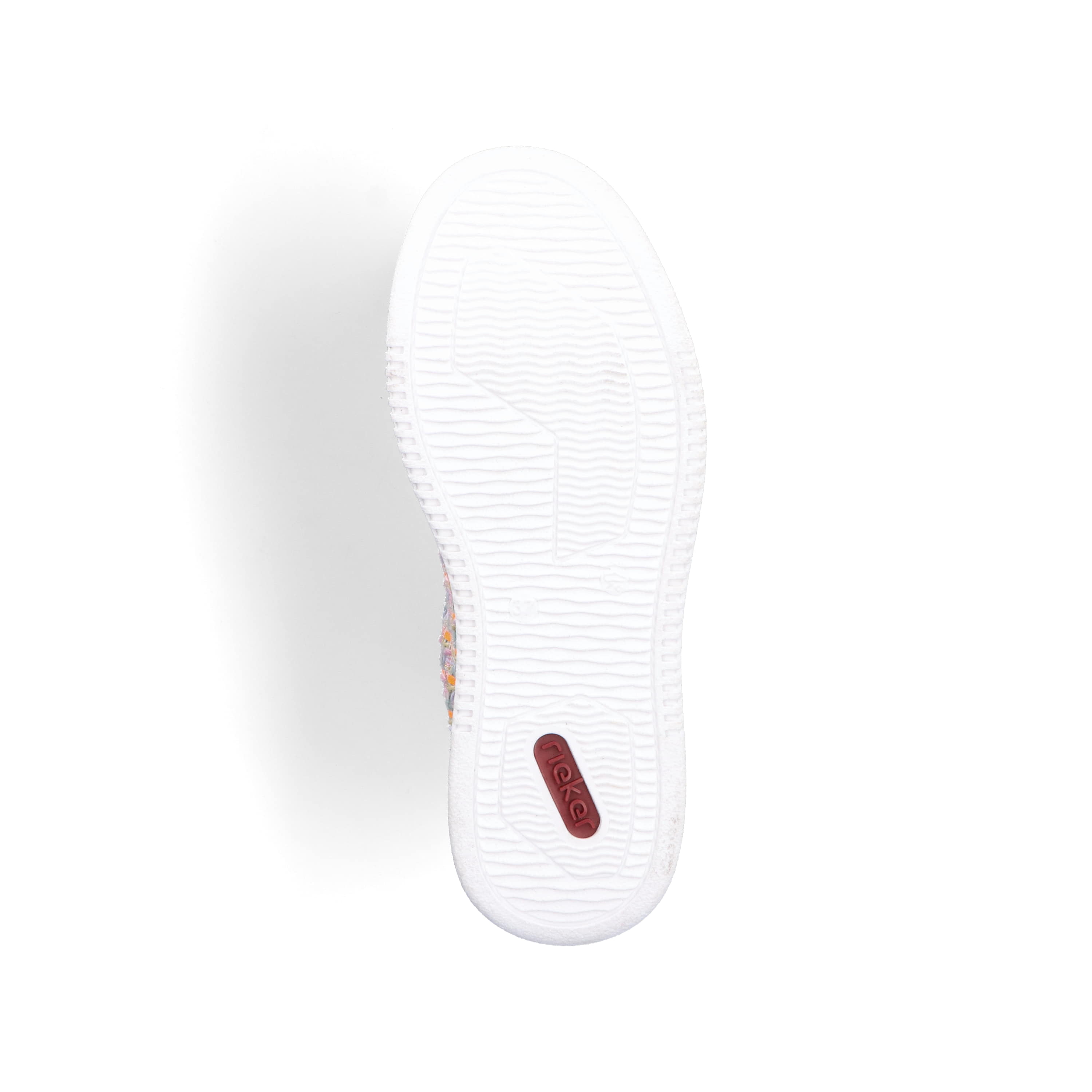 Rieker Damen Sneaker Low multi-orange-smaragdgrün