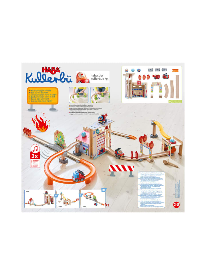 Haba Kugelbahn Kullerbü und Erweiterungen in Feuerwehrwache günstig kaufen onesize