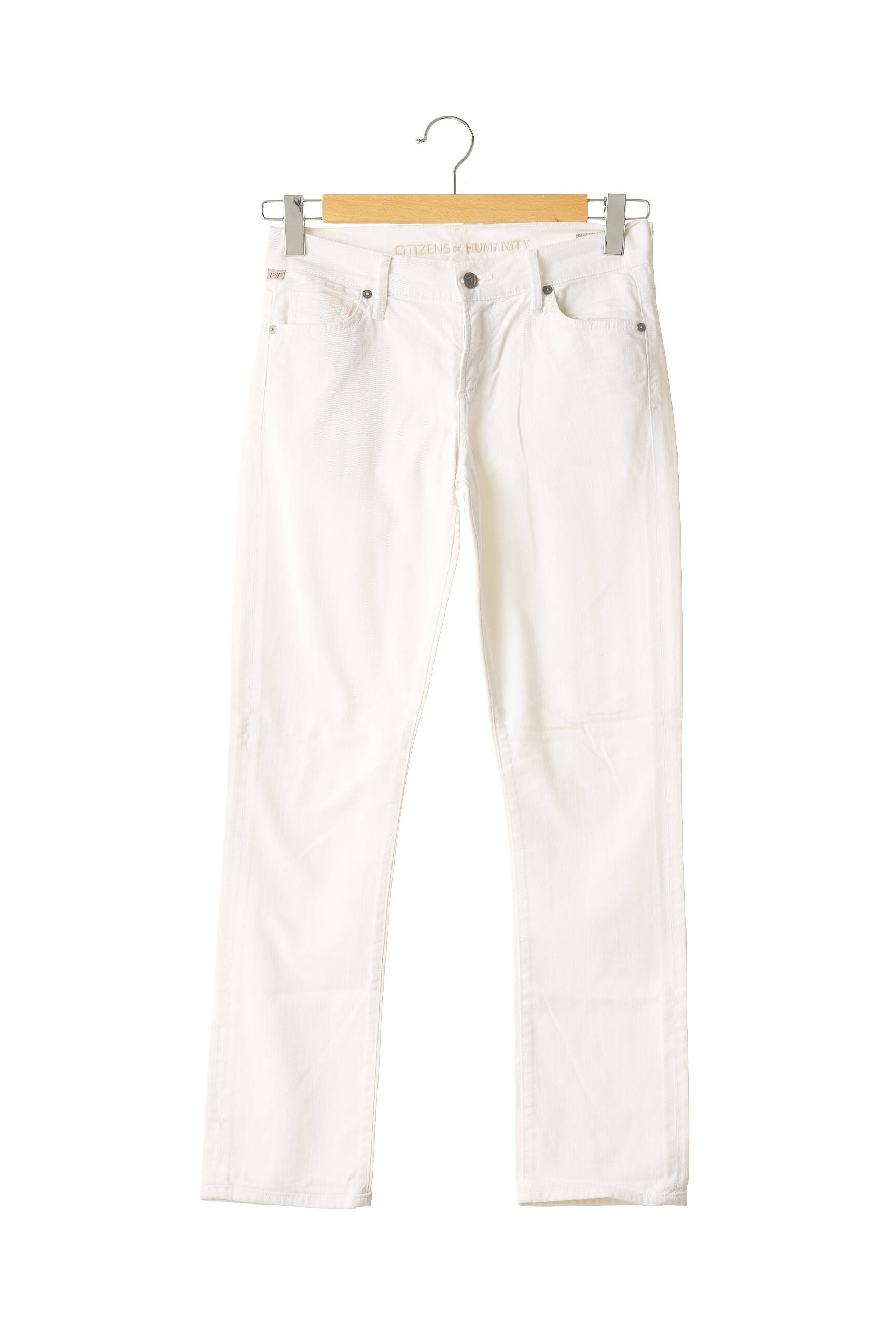 Citizens Of Humanity Jeans Coupe Droite Femme couleur beige