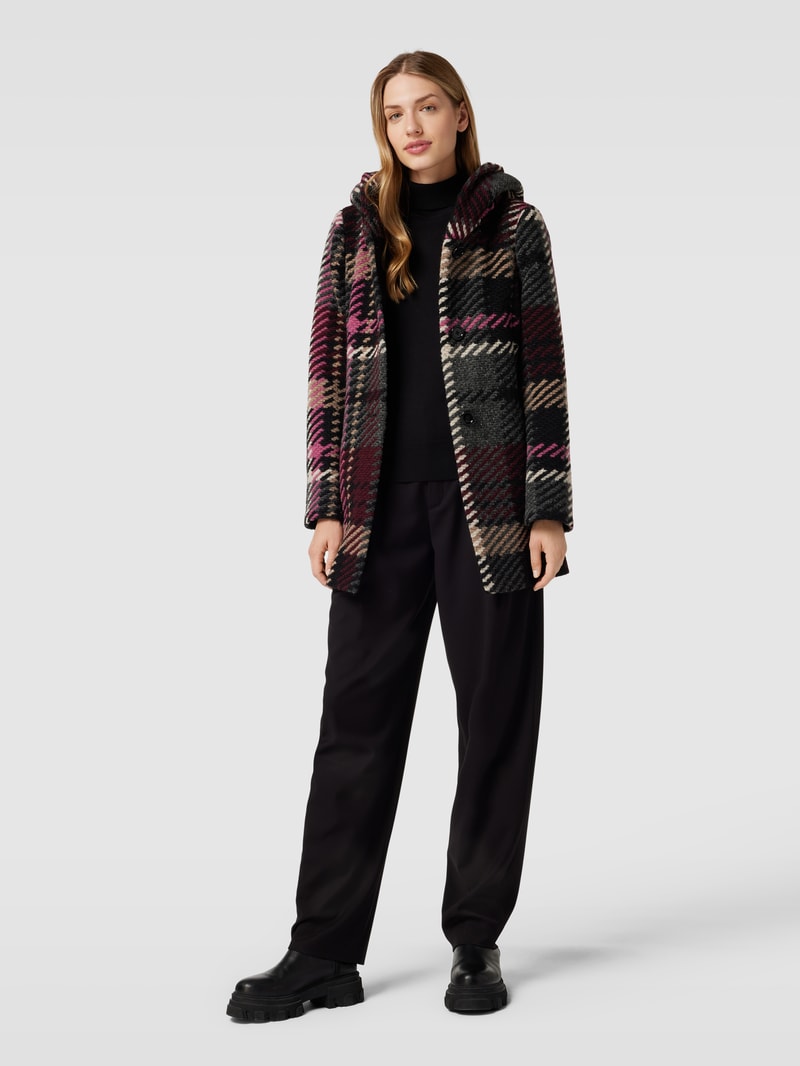 Jacke mit Kapuze in schwarz