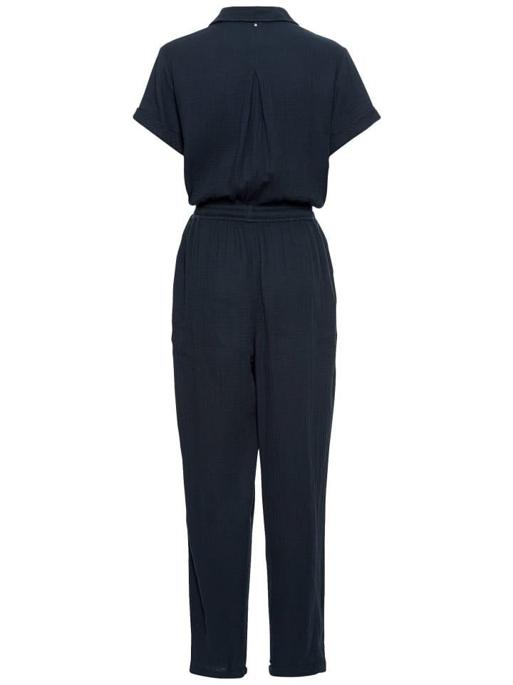 Camel Active Jumpsuit aus sommerlichem Musselin in Blau günstig kaufen