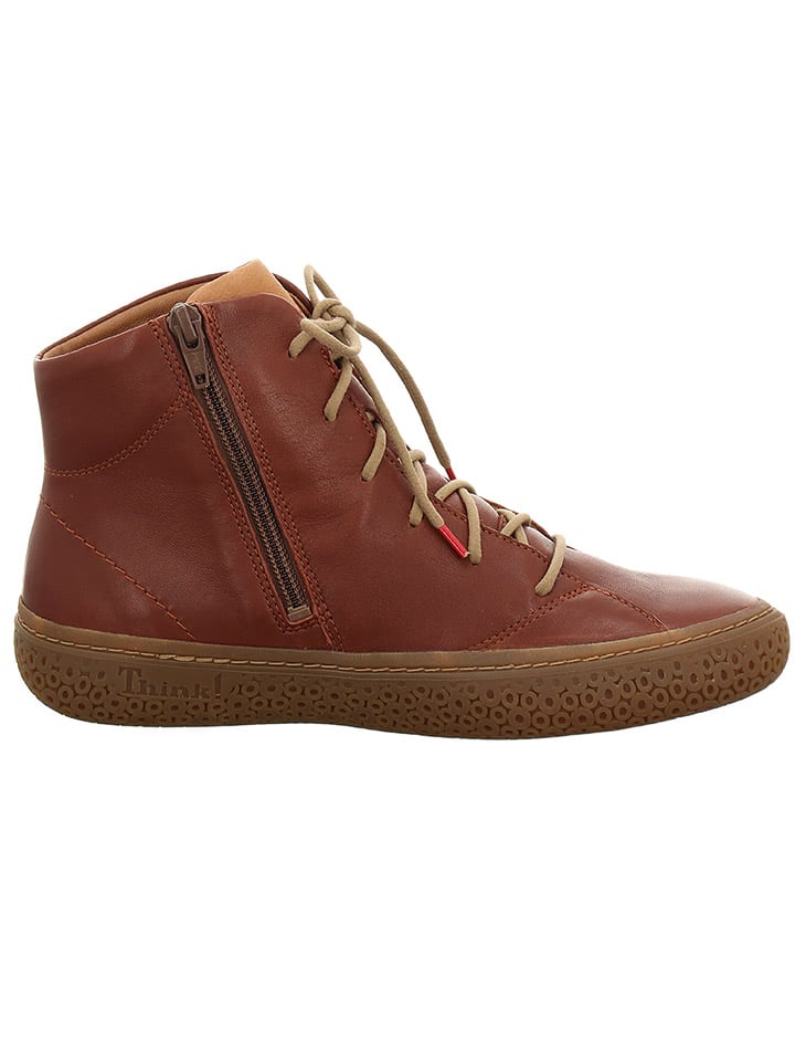 Think! Leder-Boots in Braun günstig kaufen