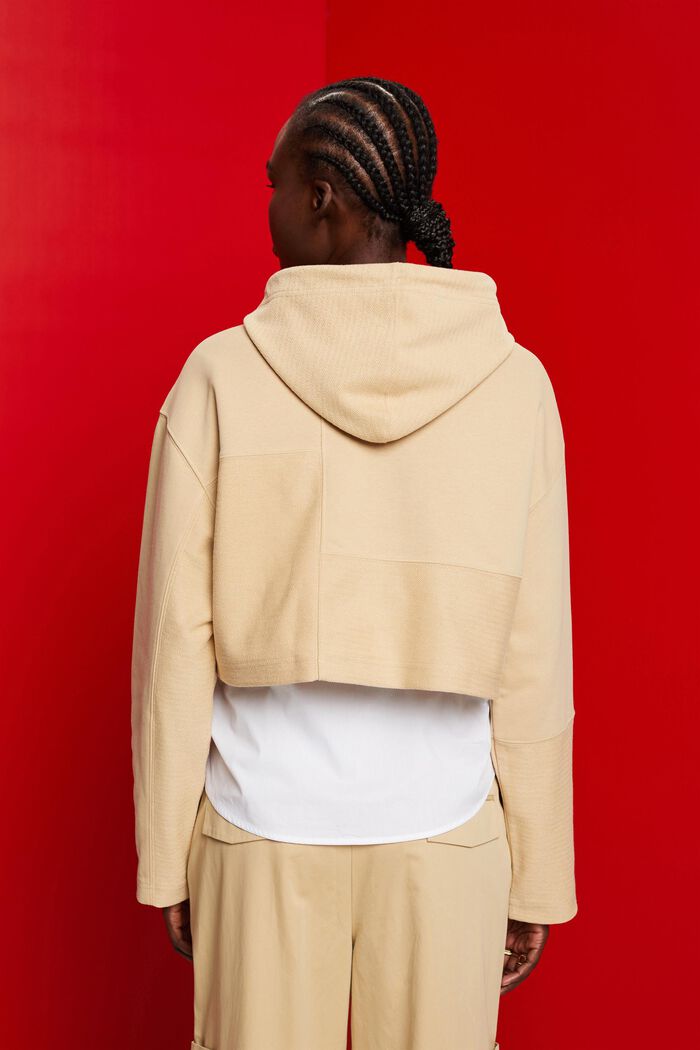 Cropped-Hoodie in Patchworkoptik