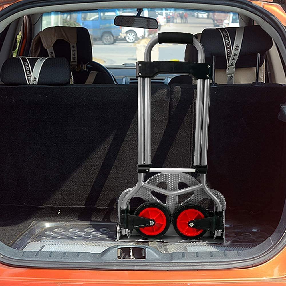 AUFUN Sackkarre Klappbar Transportkarre mit Anti-Rutsch-Pads, bis 60 kg