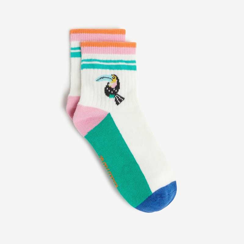 Chaussettes fille perroquet blanches Catimini