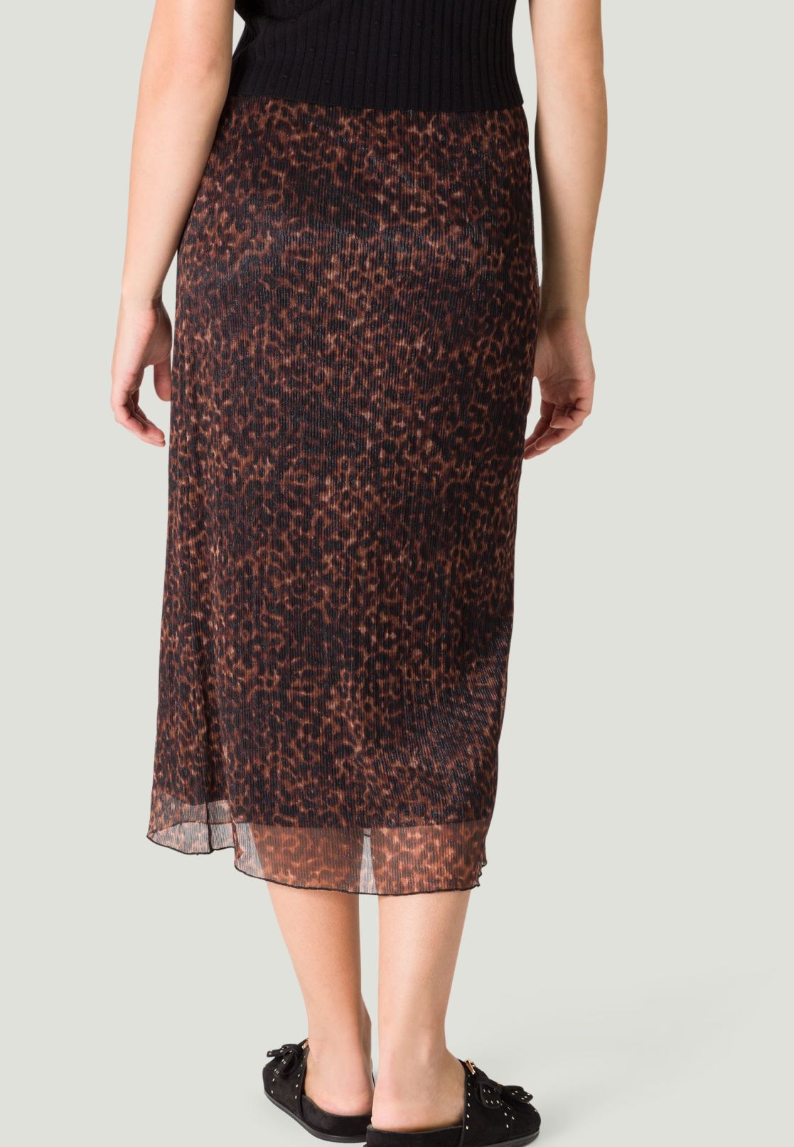 Midirock mit Animalprint