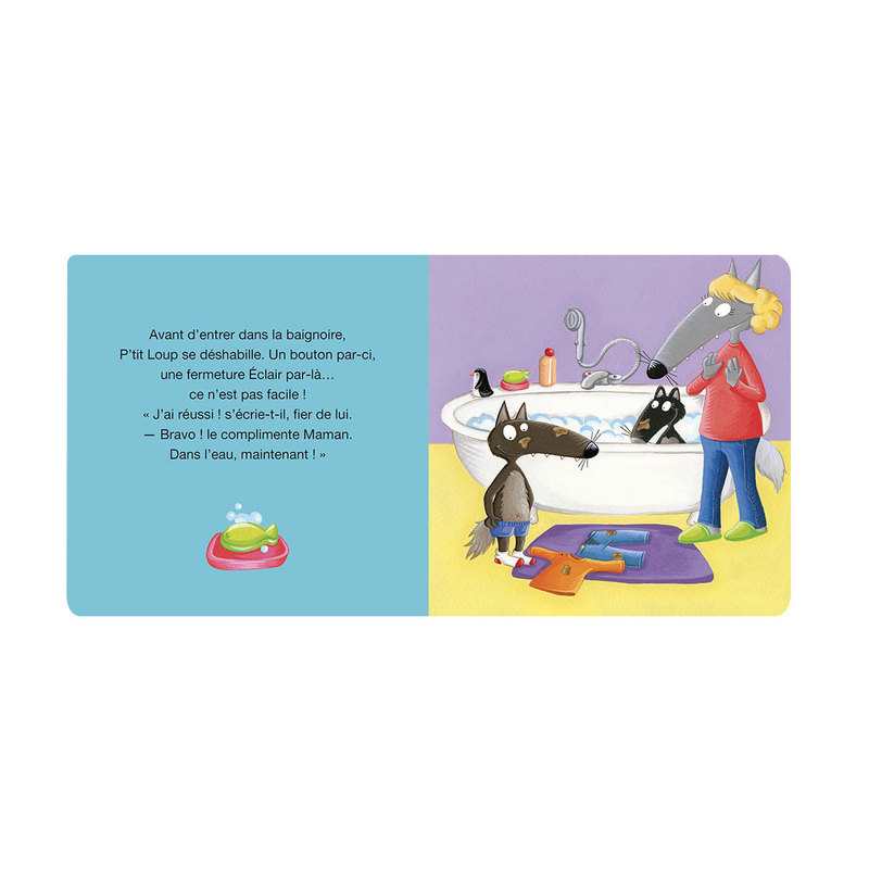 Livre P'tit loup se lave tout seul - Auzou