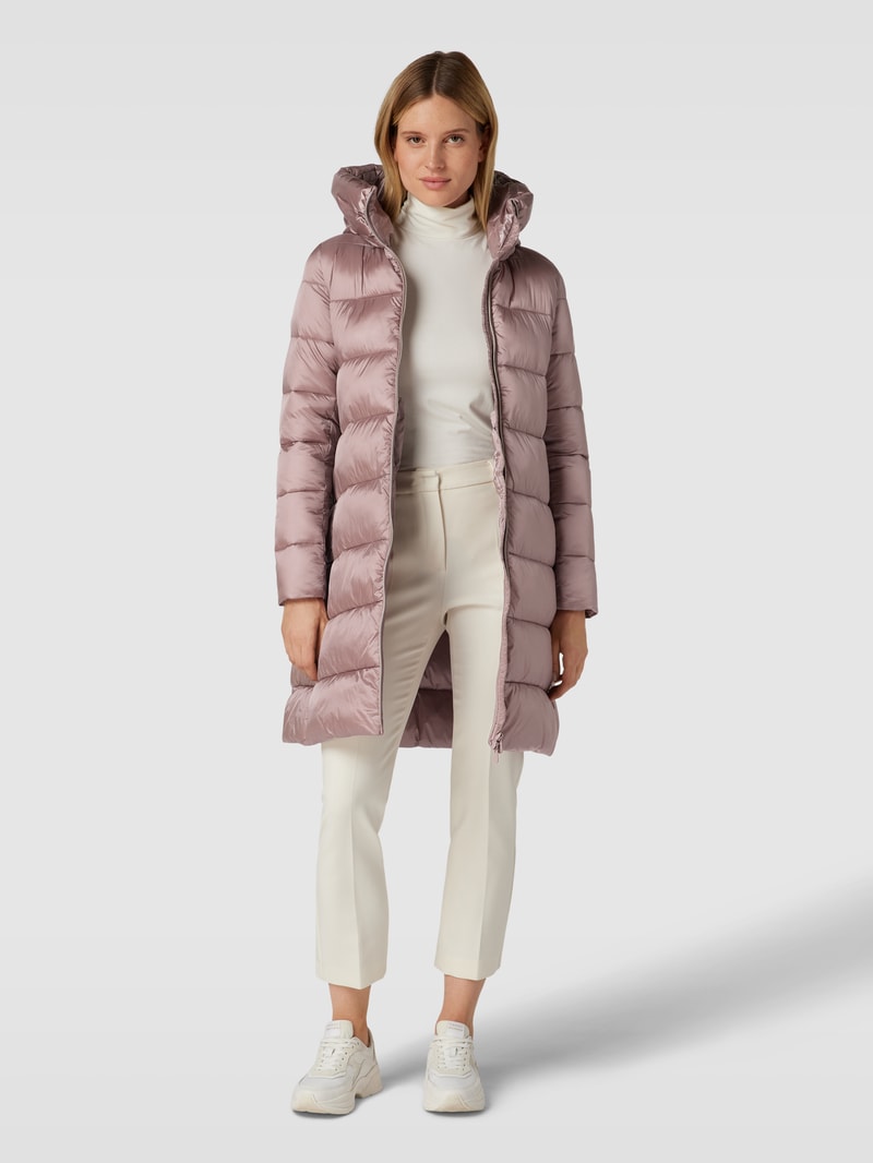 Loose Fit Jeans mit Label-Stitching in rosé
