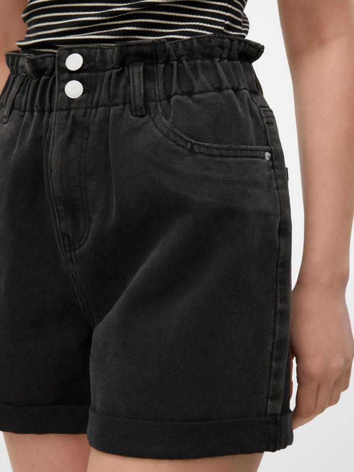 Vero Moda Jeans-Shorts in Black Denim günstig kaufen