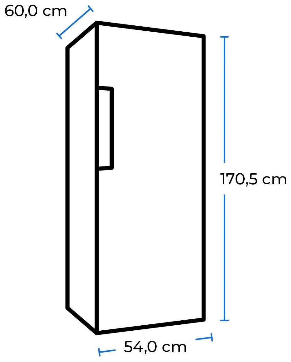 exquisit Gefrierschrank GS271-NF-H-040D weiss, 170,5 cm hoch, 54 cm breit