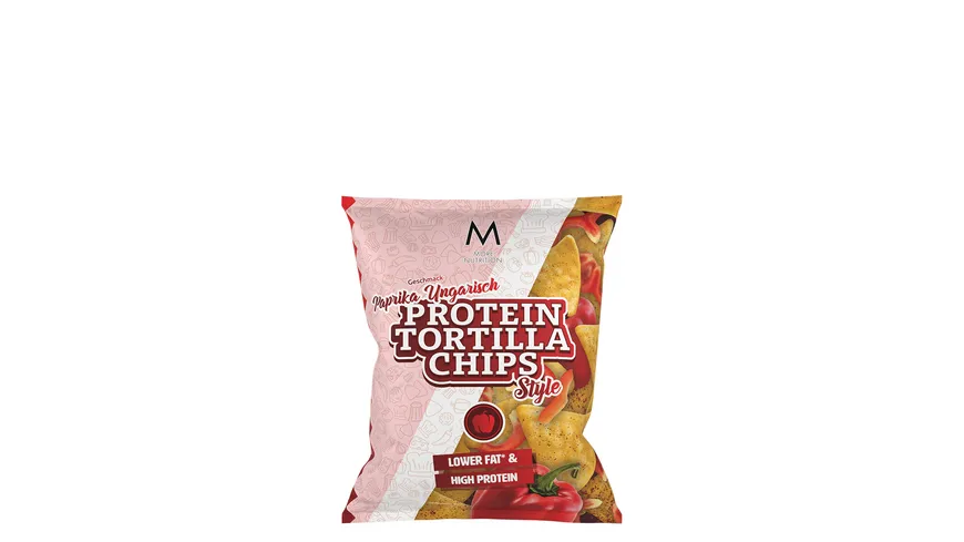 MORE NUTRITION Protein Tortilla Chips Paprika Ungarisch 50 g