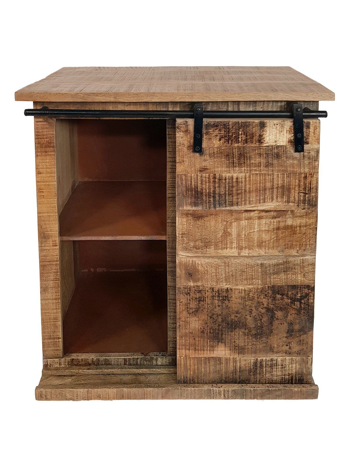 Minara Barschrank Barschrank B 72 H 80 cm Weinregal Wein Schrank Hausbar Weinbar massiv