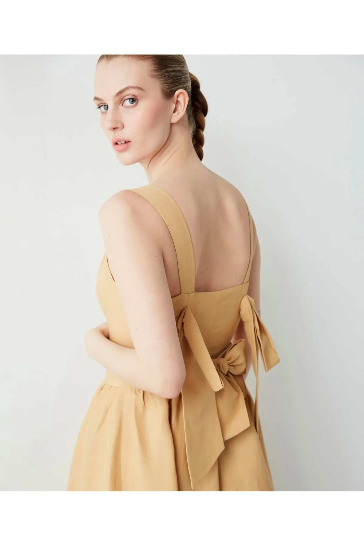 İpekyol  Kleid aus Leinenmischung