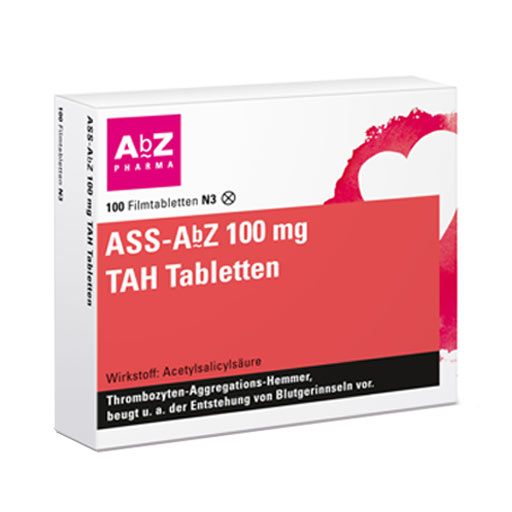 ASS AbZ 100 mg TAH Tabletten  100 St  Tabletten