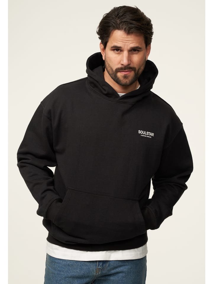 SOULSTAR Kapuzenpullover - S2TSU Heavy Oversize Blank Hoodie in Black Washed günstig kaufen