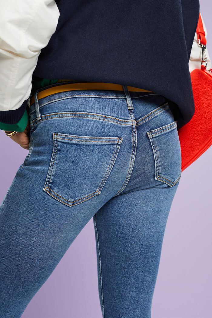 Skinny Jeans mit mittlerer Bundhöhe
