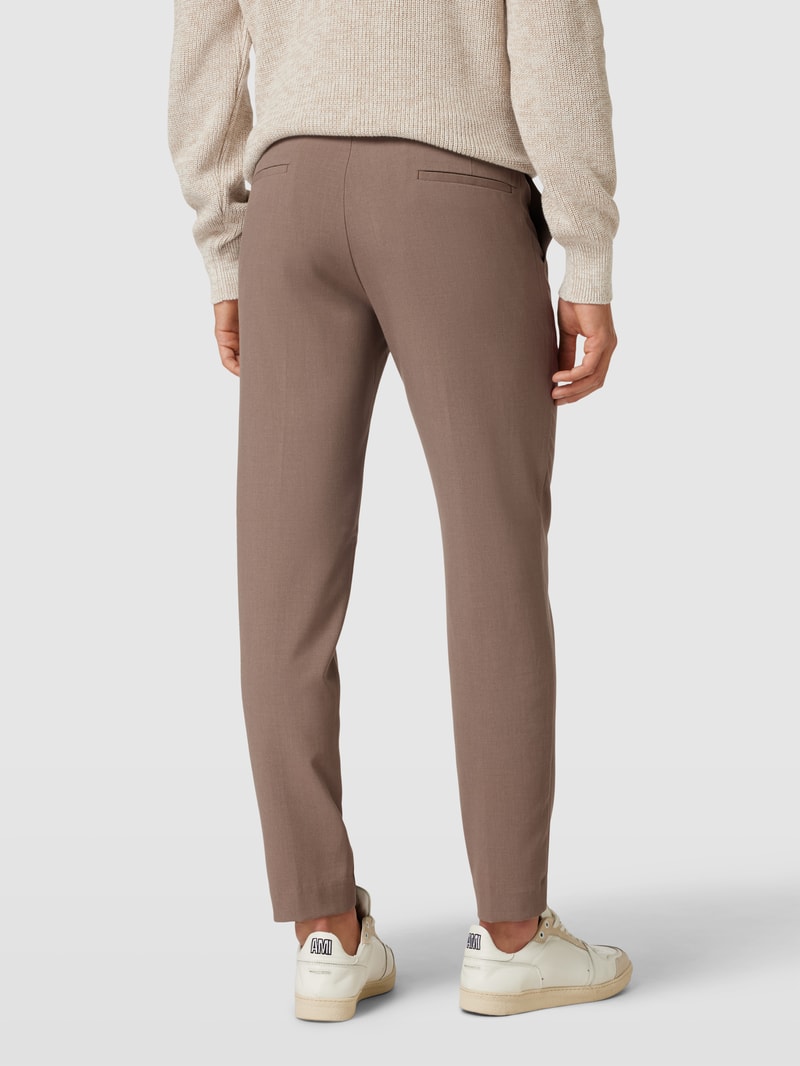 Chino mit Paspeltasche in sand meliert
