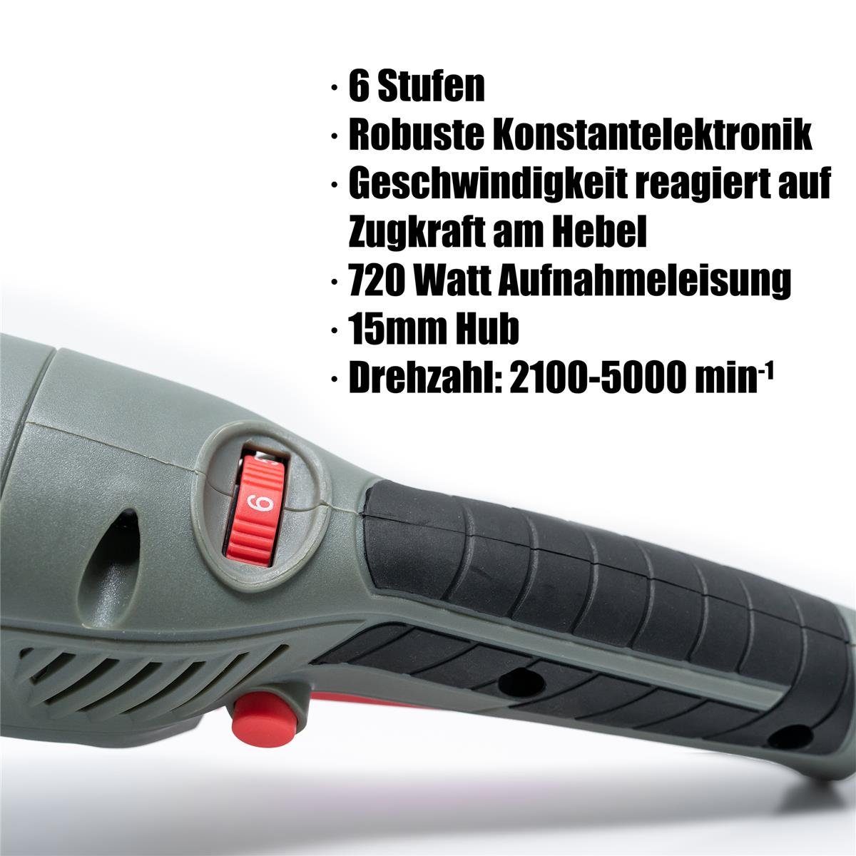 PLSH Exzenter Poliermaschine H15 15mm Hub, 125mm Stützteller, 5000 min. U/min, 2100 max. U/min