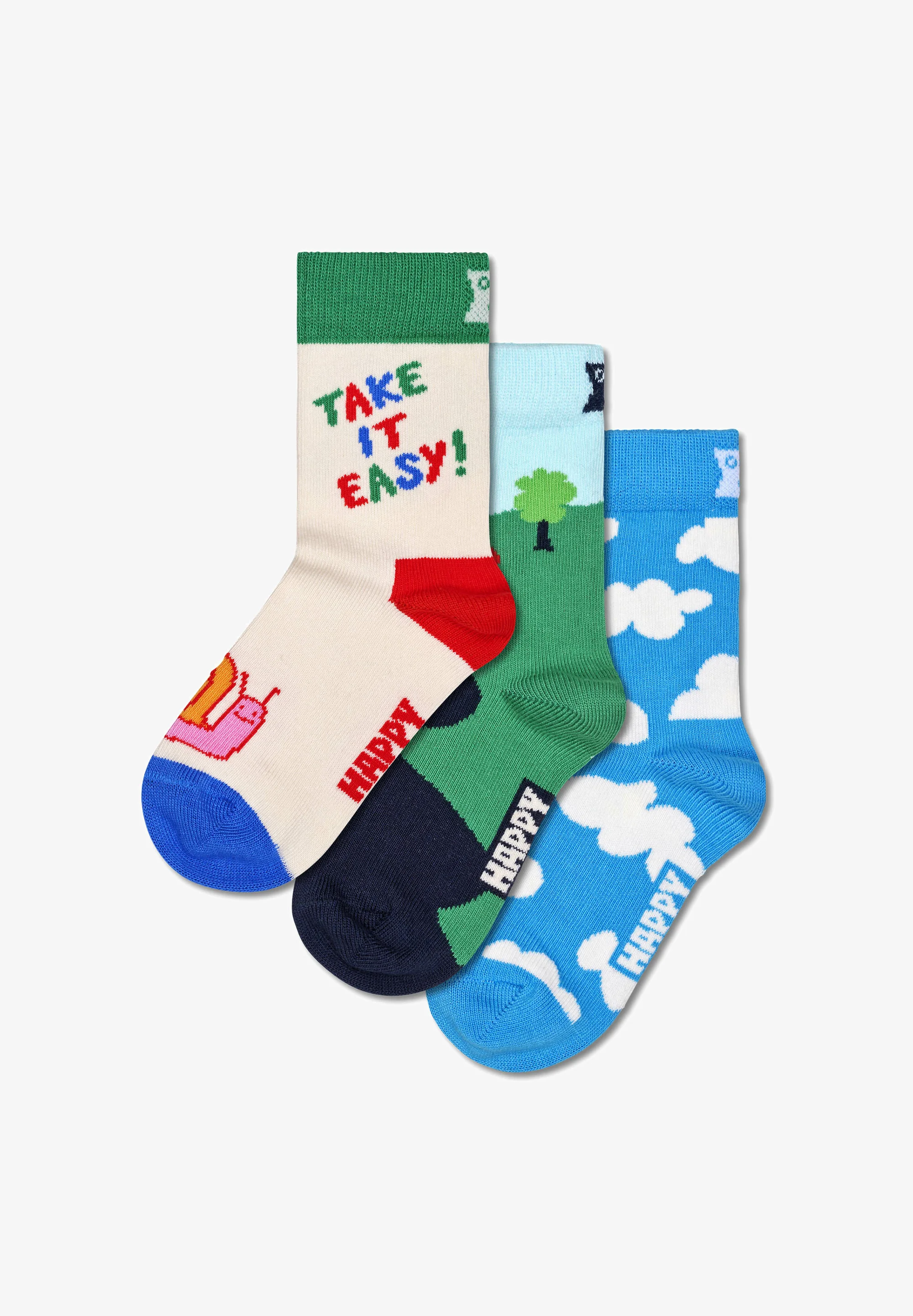Calcetines Happy Socks - Pack de 3 - Set de regalo con cámara