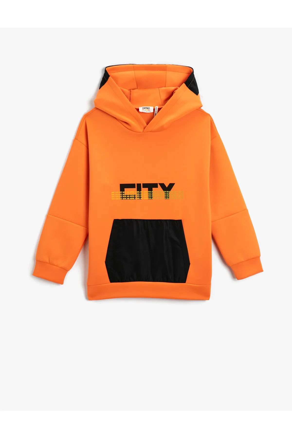 Koton  Farbblock-Sweatshirt mit Kapuze
