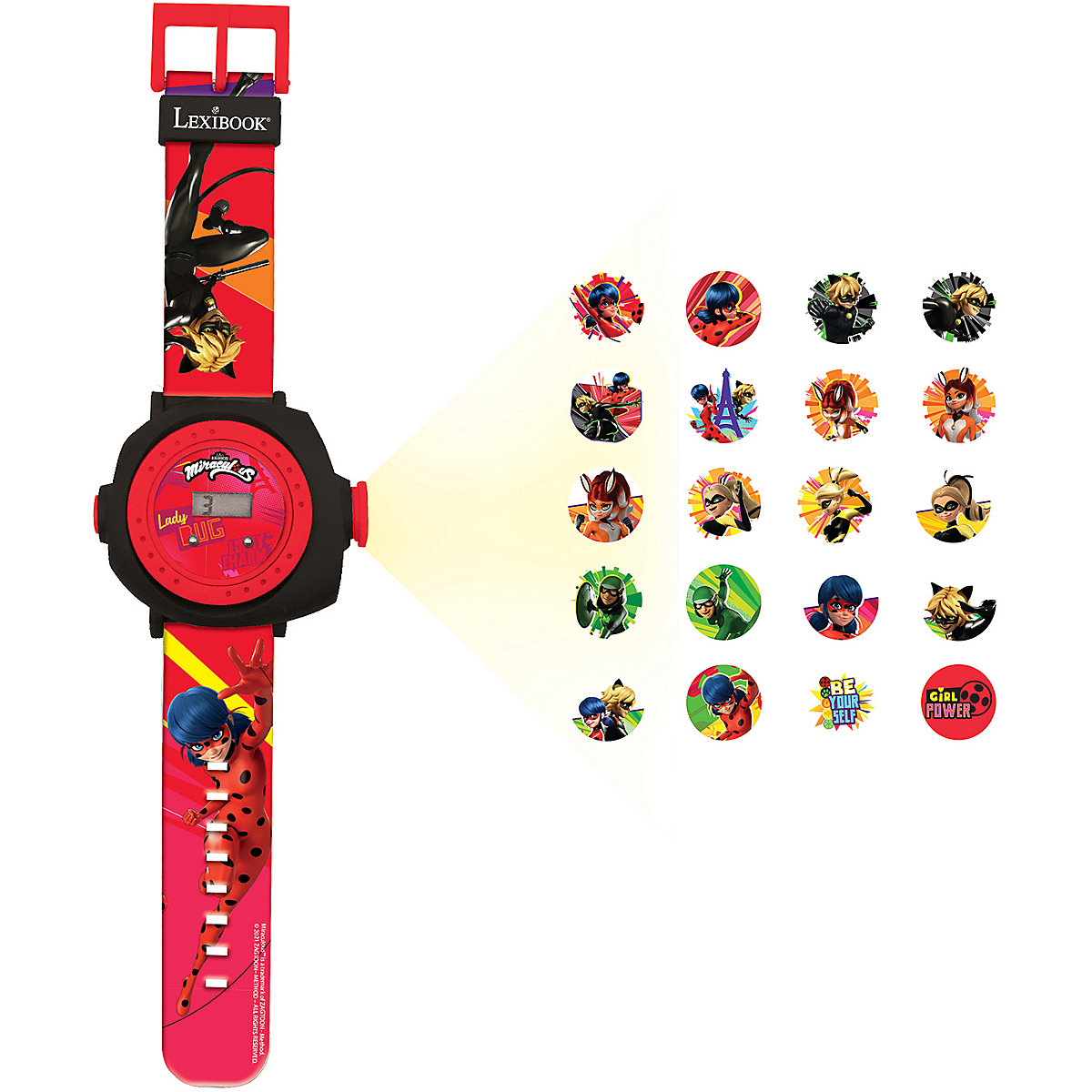 Kinderarmbanduhr Miraculous mit 20 Projektionen