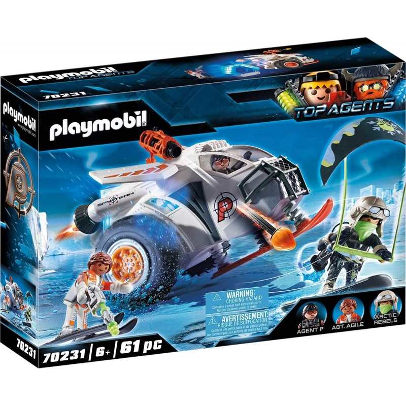 70231 Véhicule des neiges de la Spy Team Playmobil Top Agents