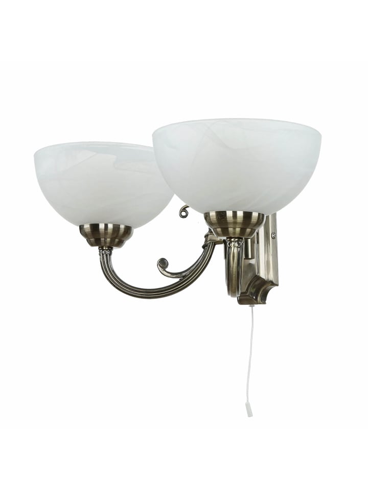 Licht-Erlebnisse Wandlampe in Bronze Weiß günstig kaufen onesize