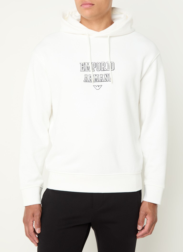 Emporio Armani  Hoodie met logoborduring