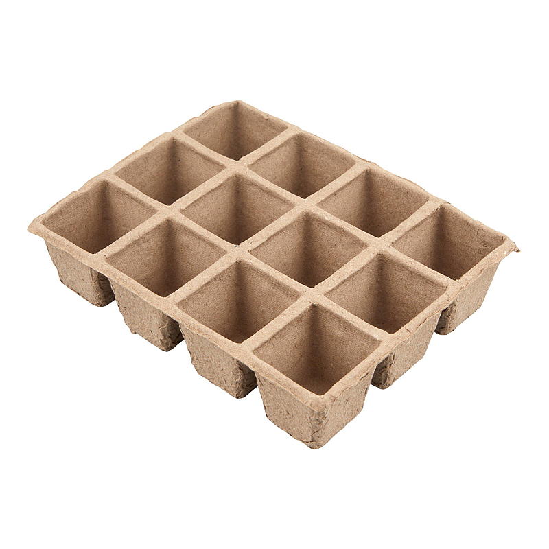 Blossom Fiberpotte 4-pk Brett m/12 potter