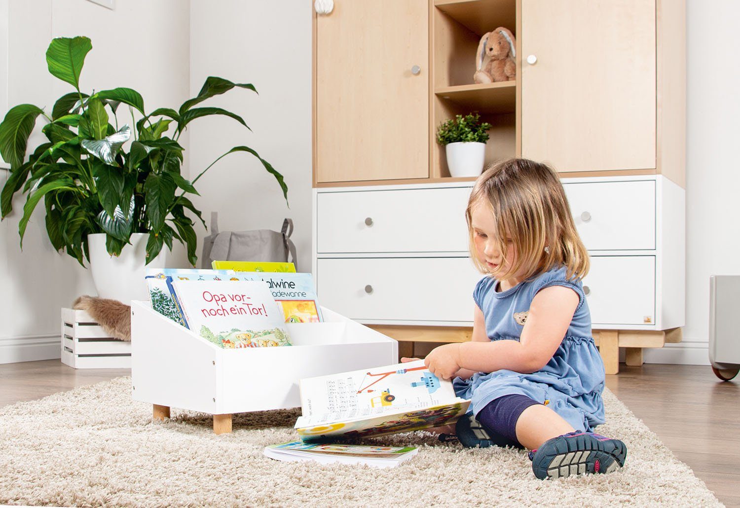 Pinolino® Kinderregal Ando, perfekt für Kinderbücher und Spielsachen