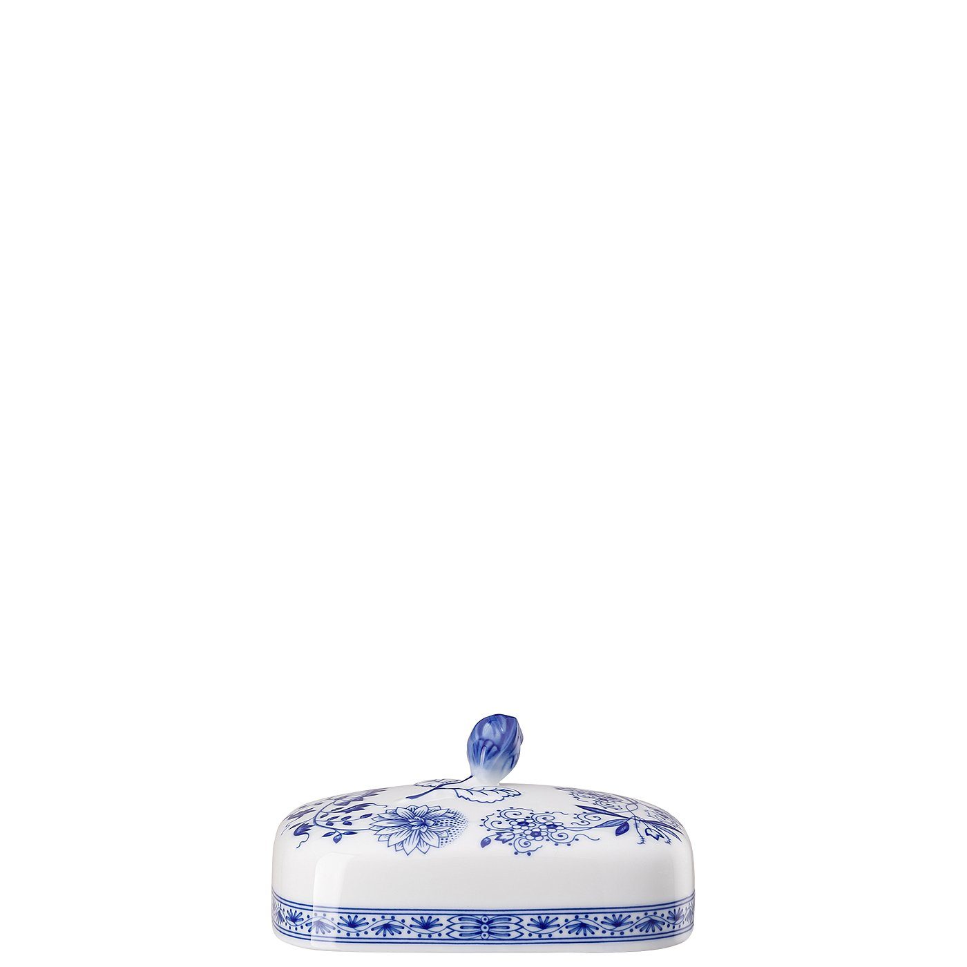 Hutschenreuther Butterdose Blau Zwiebelmuster Butterdose 250 gr., Porzellan