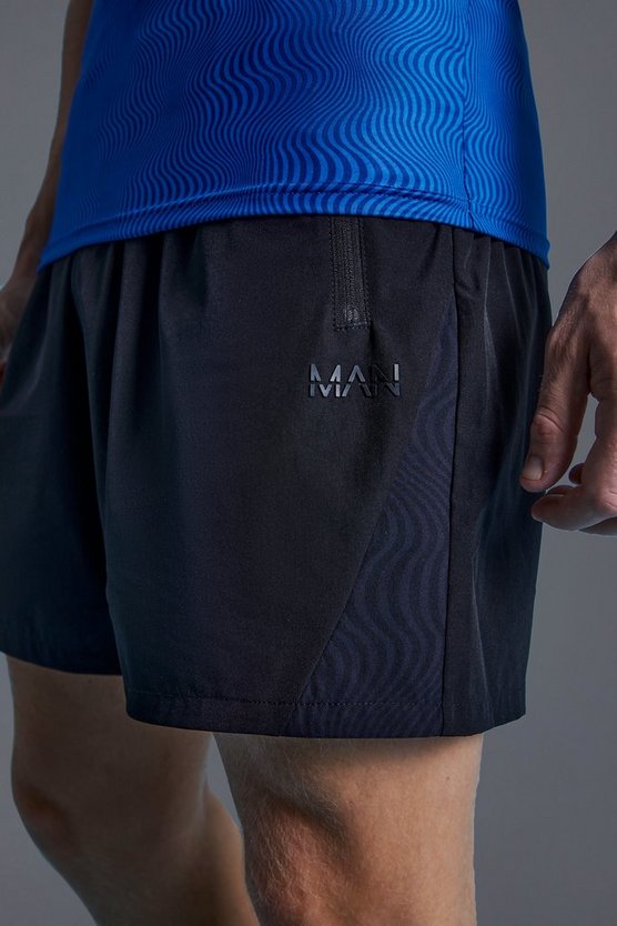Man Active Shorts mit Print