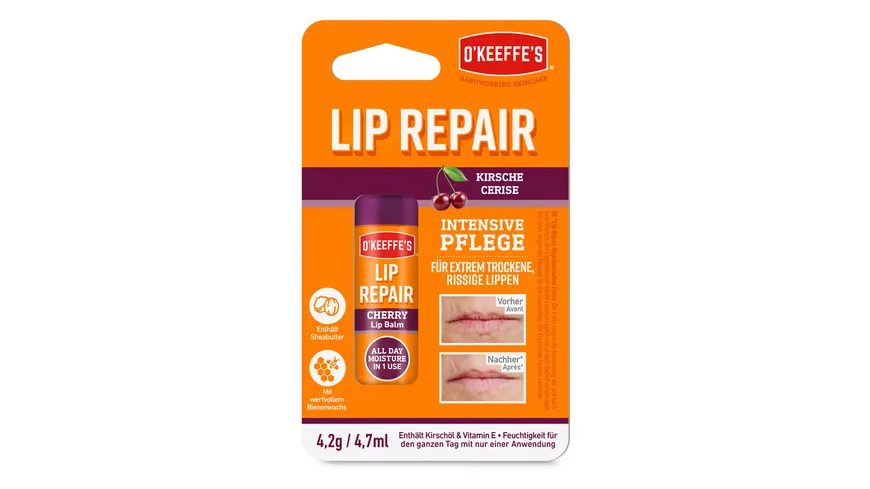 O'Keeffe's Lippenpflege Lip Repair Kirsche 4.2 g