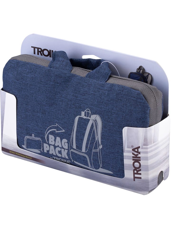 Troika Rucksack in Blau - (B)11,4 x (H)19 x (T)5 cm günstig kaufen onesize