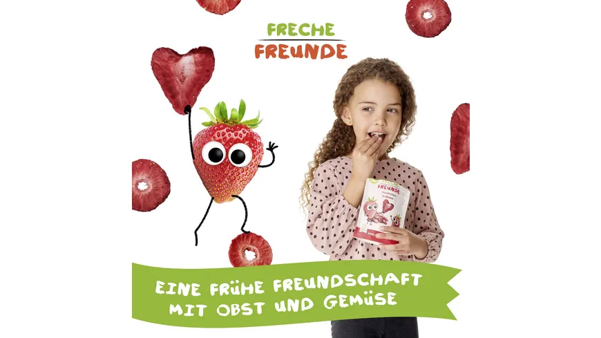 Freche Freunde Bio Fruchtchips 100% Erdbeere 12 g