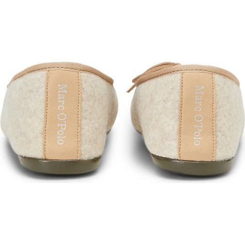 Marc O'Polo Ballerina-Hausschuhe mit flauschigem Teddyfutter