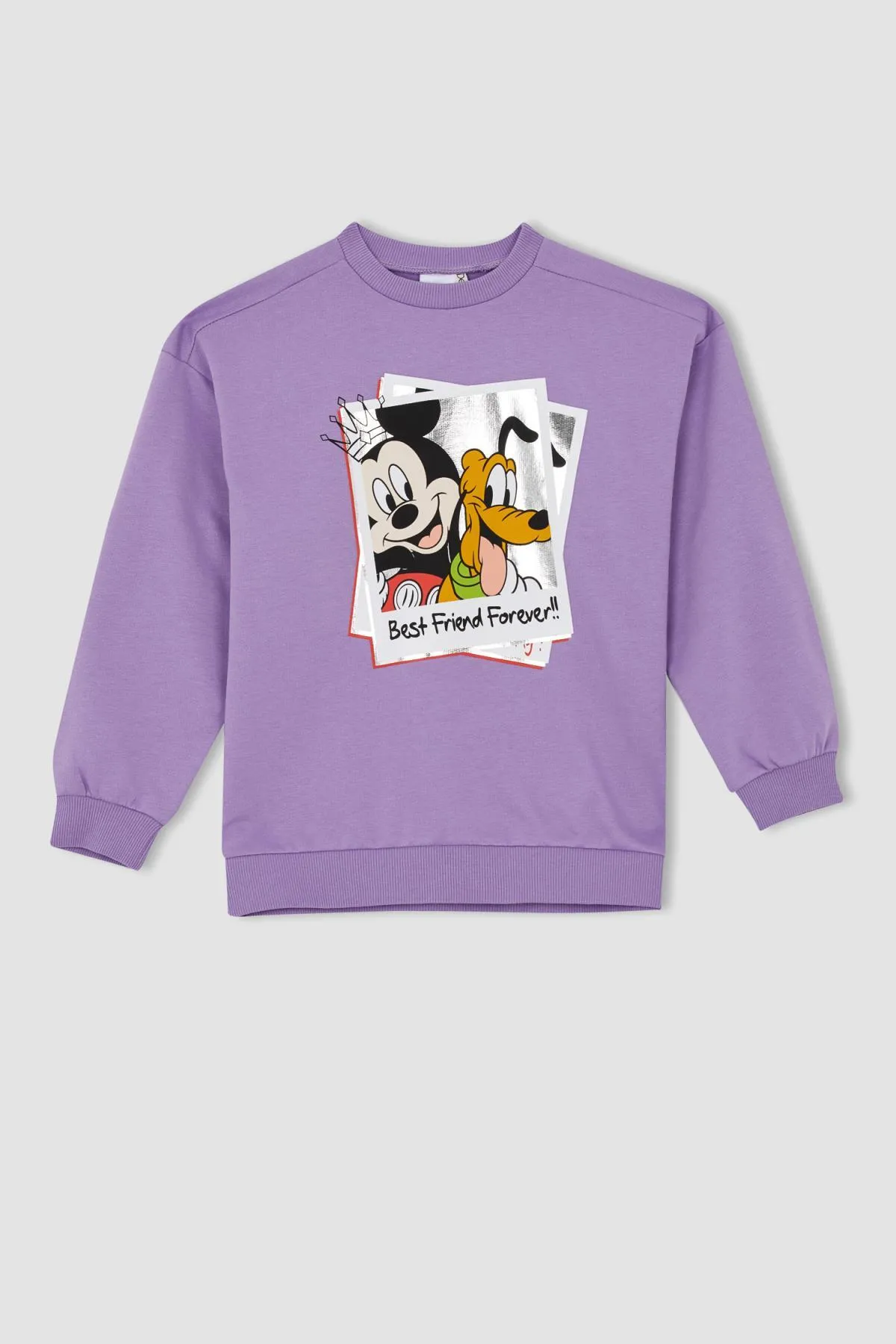 DeFacto  Disney Mickey Mouse Oversize-Fit-Sweatshirt mit Rundhalsausschnitt für Mädchen