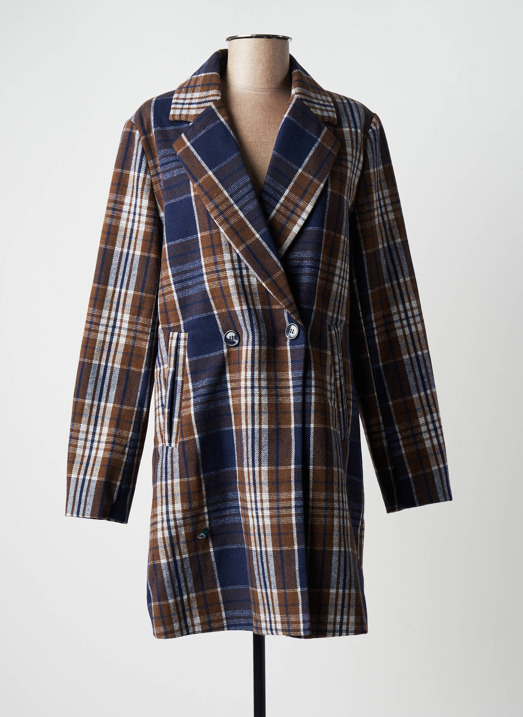 Ichi Manteaux Longs Femme couleur marron