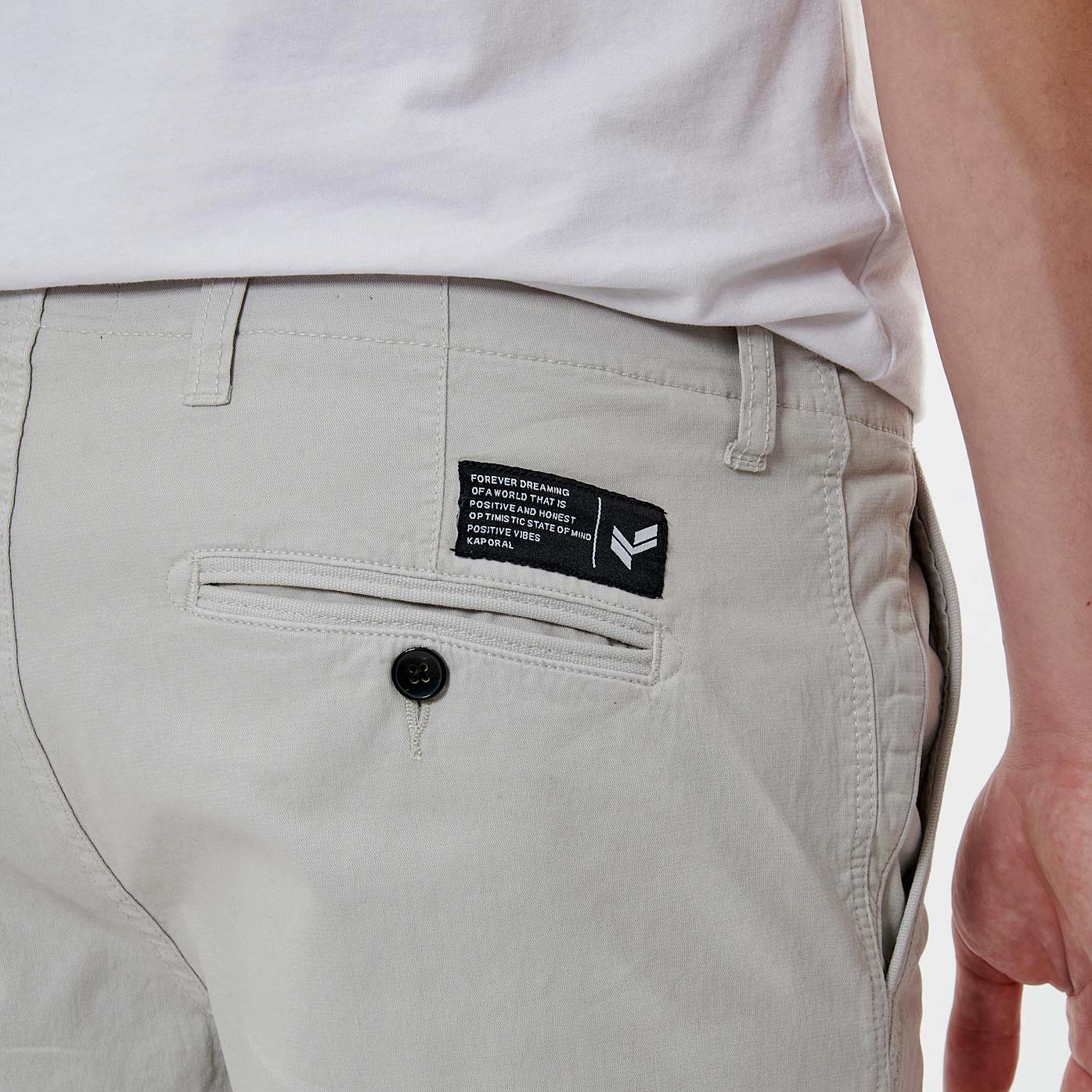 MACON  Short slim gris homme