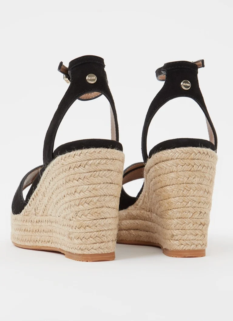 Pantofi cu platformă HUGO BOSS Madeira din piele întoarsă