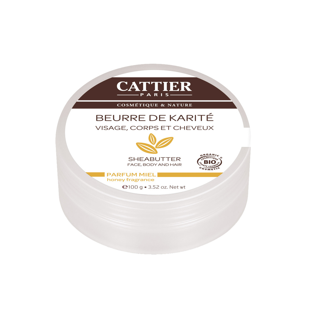 cattier Beurre de Karité - Parfum Miel - 100g Beurres de Karité